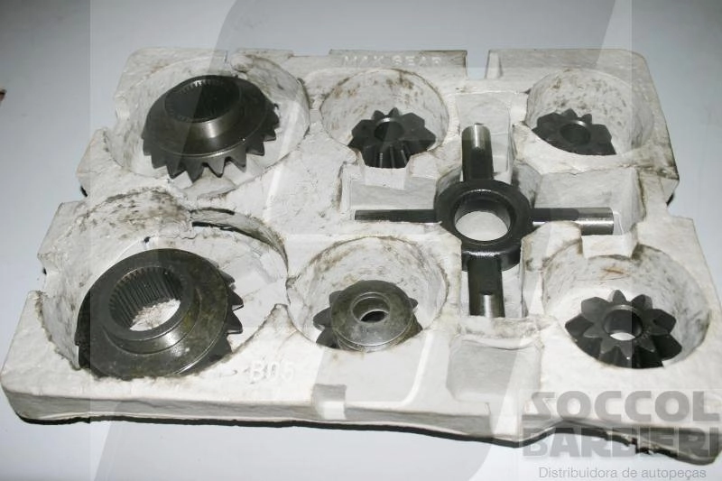 KIT REPARO DIFERENCIAL/CAIXA SATÉLITE EIXO HL4/-7,6 SIMPLES SATELITE/DIFERENCIAL MB 1111/1113/1114/1116 FREIO HIDRAULICO