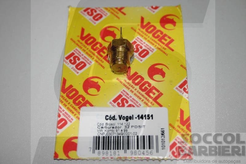 AGULHA CARBURADOR BROSOL DUPLA VW KOMBI 91/94 CARBURACAO