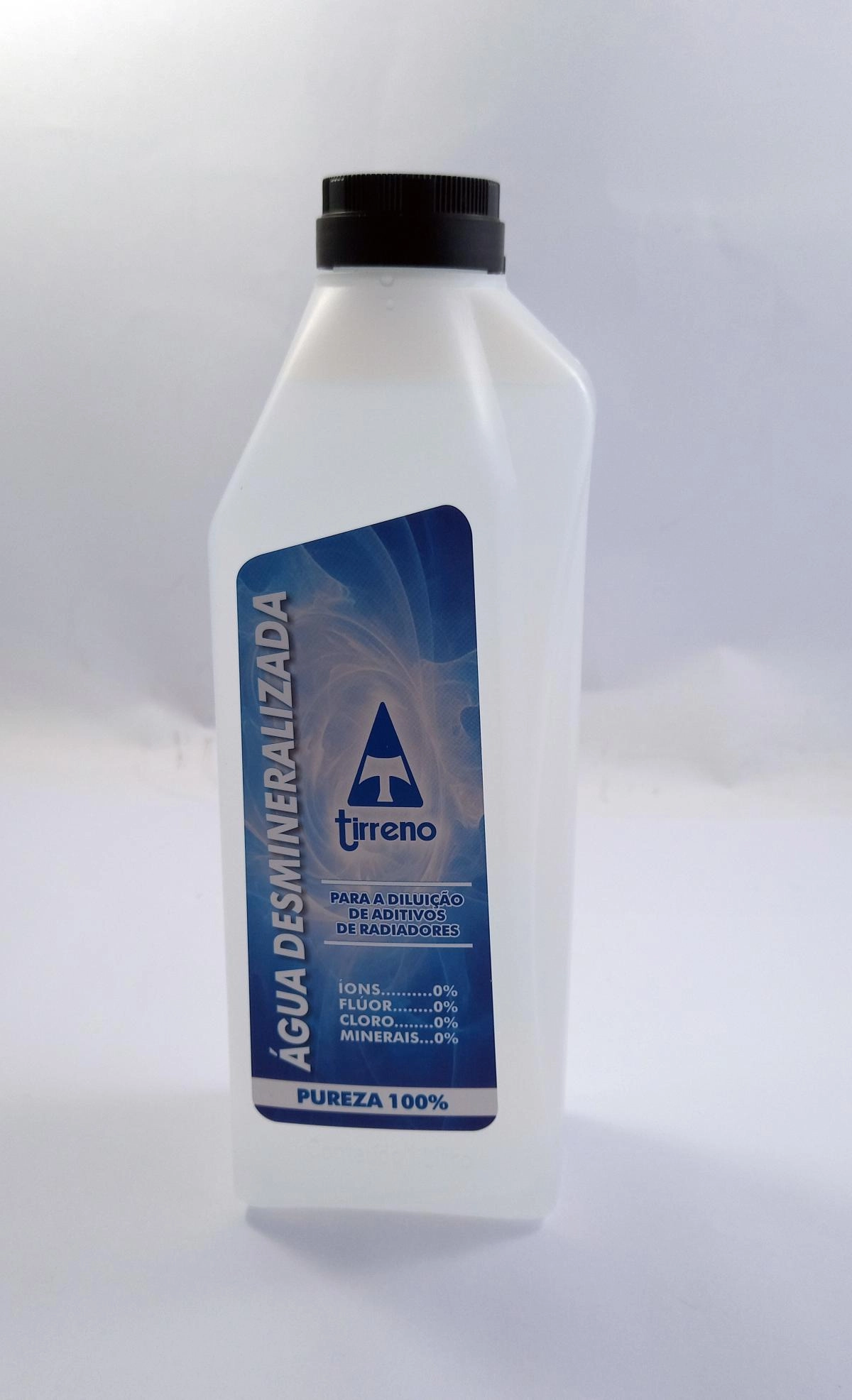 AGUA BI-DESMINERALIZADA INCOLOR 1 LITRO TIRRENO CAIXA CONTÉM 12 UNIDADES