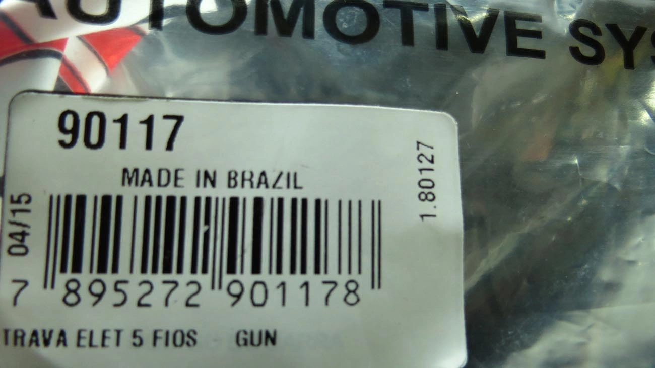 TRAVA ELETRICA UNIVERSAL 5 FIOS