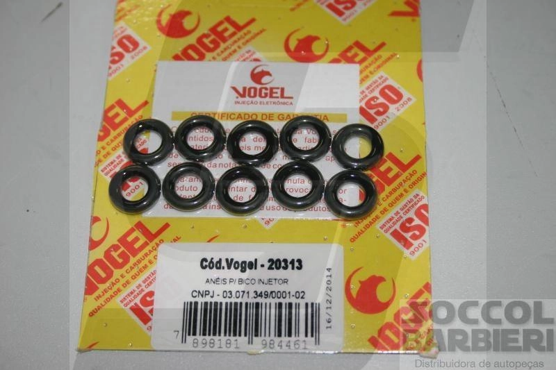 KIT ANEIS BICOS INJETORES FIAT/FORD/VW MPI - C/8 PECAS