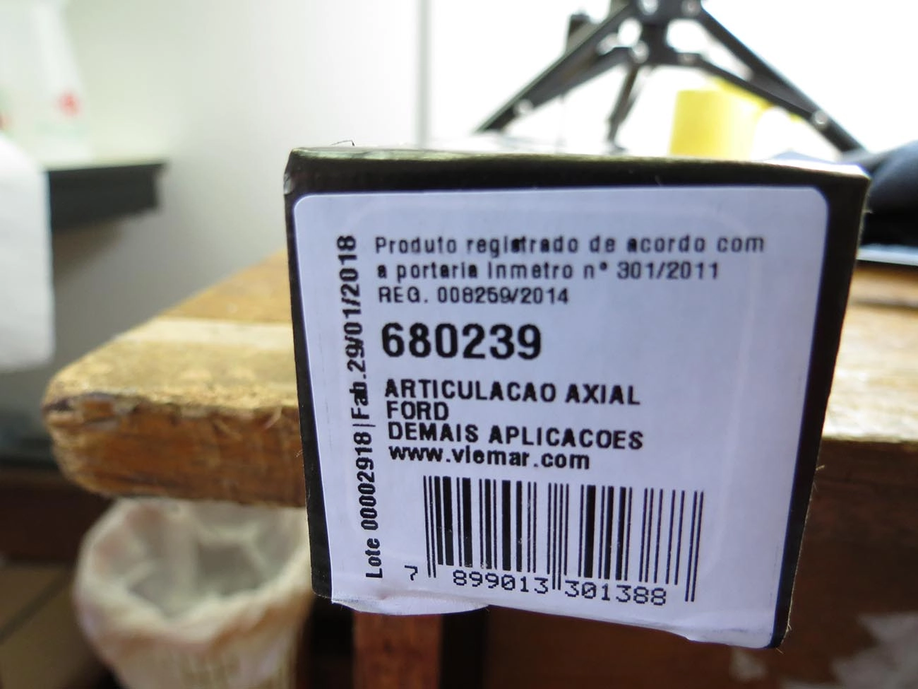 ARTICULAÇÃO/BARRA AXIAL DIREÇÃO MECÂNICA FORD KA 97/07