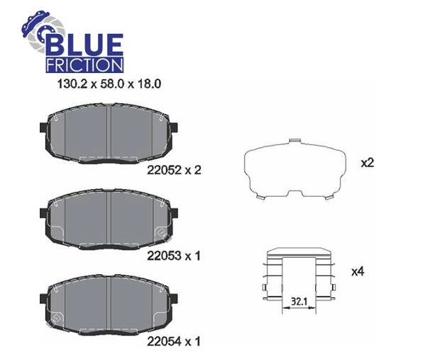 PASTILHA DE FREIO DIANTEIRA KIA CERATO 2009/ - SOUL 2009/