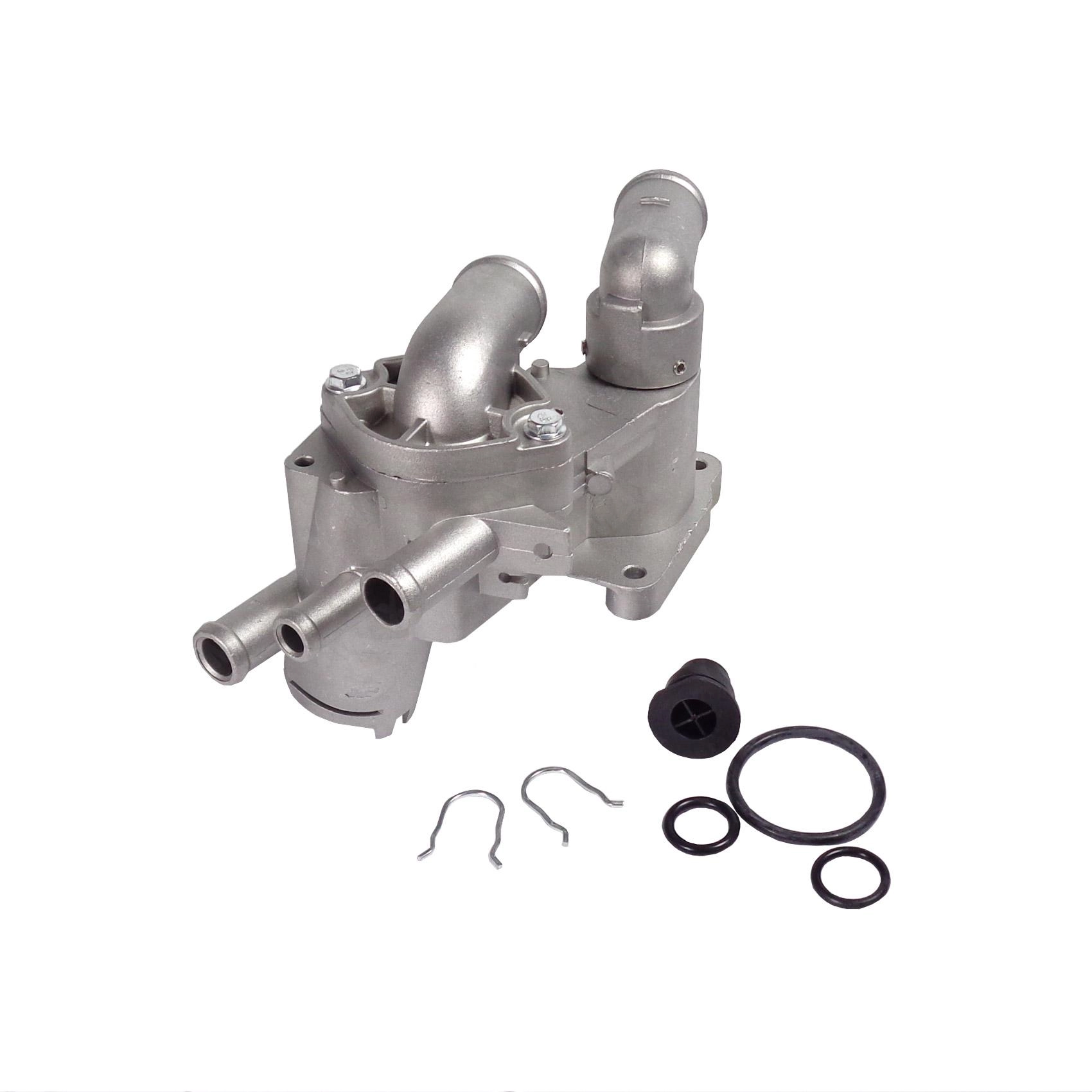 KIT CARCACA COM VALVULA TERMOSTÁTICA/TUBO ALUMÍNIO VW GOL POWER 02/ - FOX/POLO/GOLF 02/ - NOVO GOL/