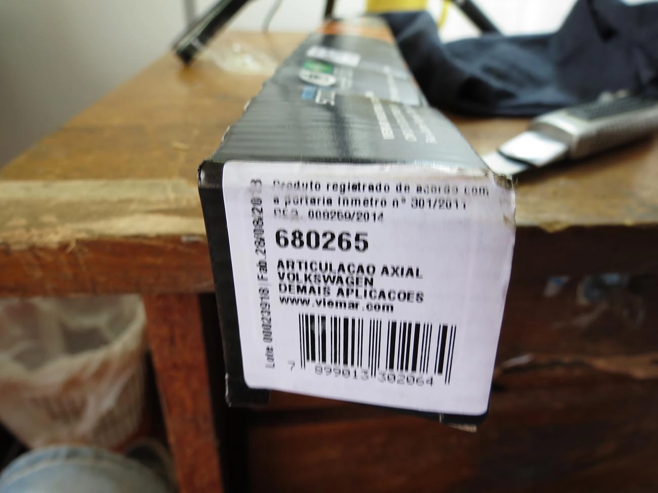 ARTICULAÇÃO/BARRA AXIAL DIREÇÃO DIREITA/ESQUERDA MECÂNICA VW FOX 03/ NOVO POLO 02/ GOL 08/ CROSSFOX DH