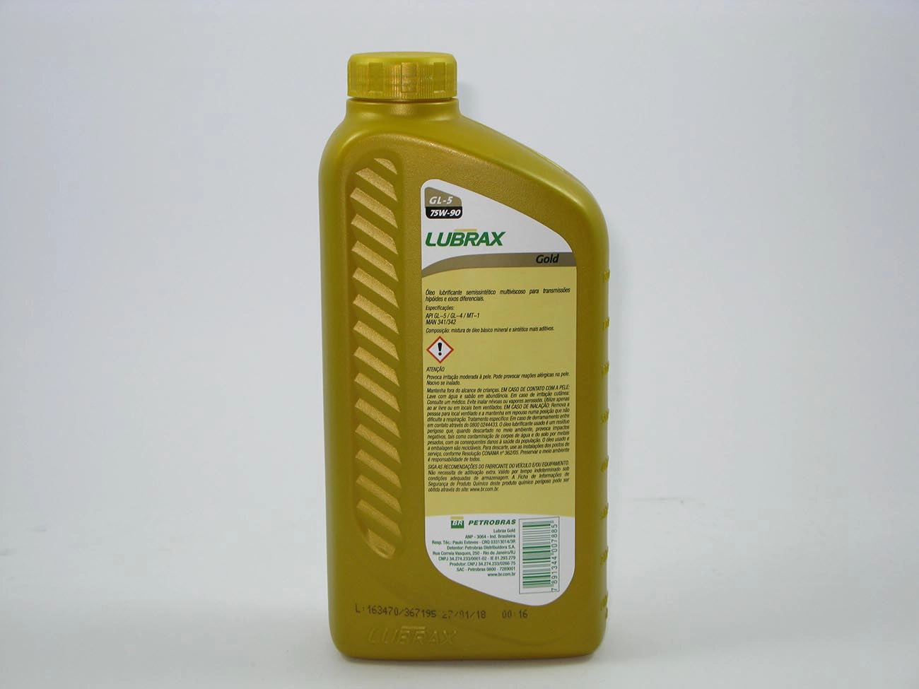 ÓLEO SEMISSINTÉTICO 75W90 PARA CÂMBIO E DIFERENCIAL - SAE 75W90