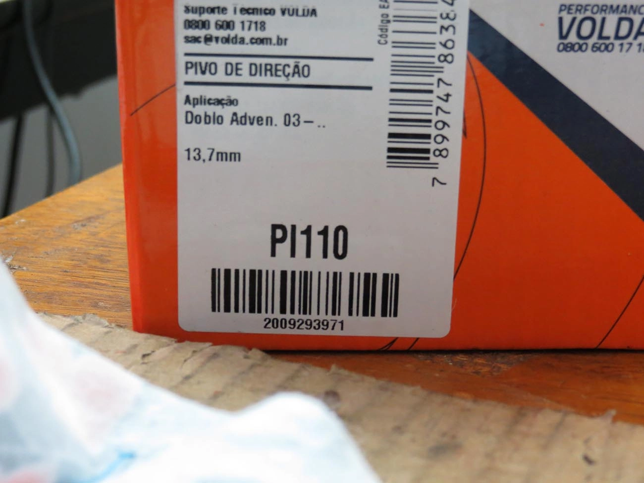 PIVÔ SUSPENSÃO ESQUERDO FIAT DOBLO ADVENTURE 1.8 2003/