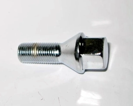 PARAFUSO RODA CROMADO DIANTEIRO/TRASEIRO PEUGEOT/CITROEN DIVERSOS - M12X1,25X24MM CHAVE 17