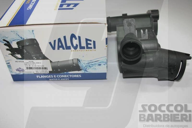 CAVALETE DISTRIBUIÇÃO ÁGUA OU CARCAÇA VÁLVULA TERMOSTÁTICA SEM AR QUENTE CARCACA VALVULA TERMOSTATICA VW GOL/PARATI 1.0 97/01 8/16V UMA SAIDA