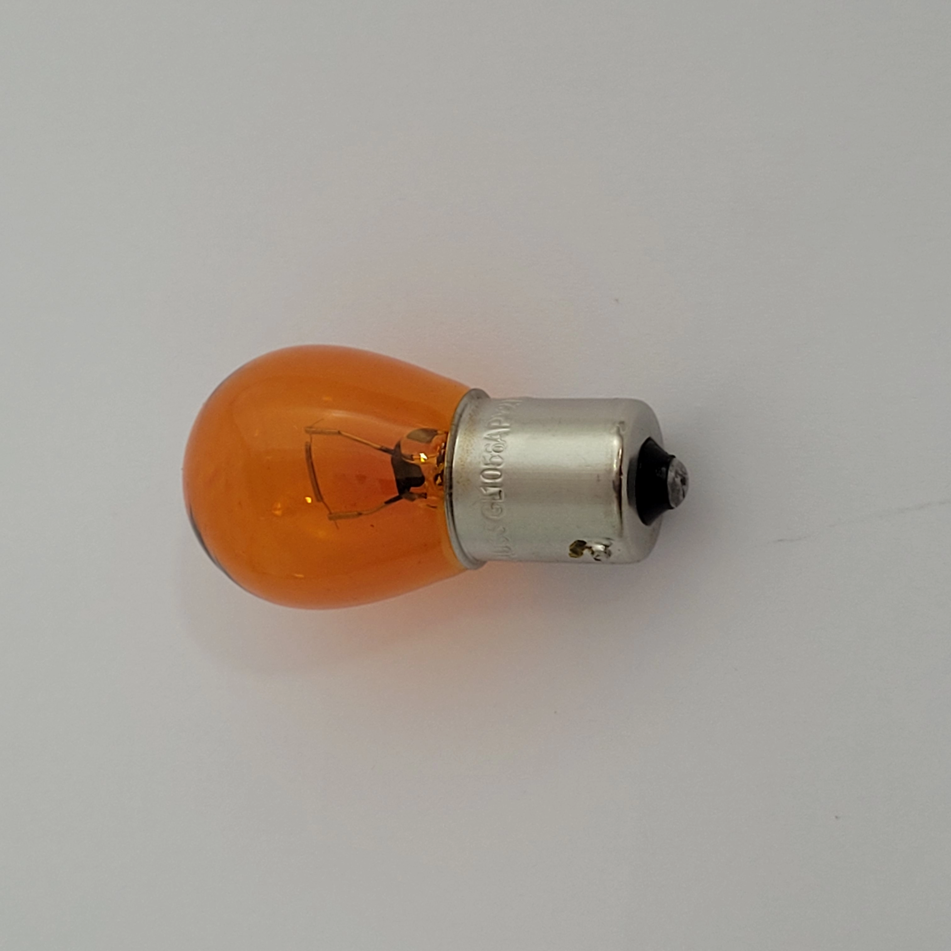 LAMPADA PISCA/SINALEIRA - 1 POLO GRANDE TIPO 1141 - 21 WATTS/12V - AMBAR
