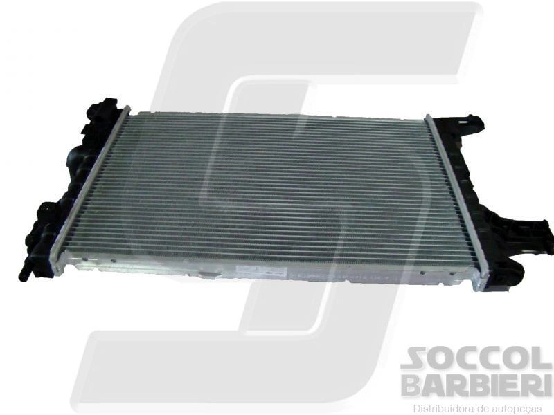 RADIADOR MOTOR BRASADO GM NOVO CORSA 1.4/1.8 8V 03/08 - MONTANA 1.8 8V 03/10 - COM ACD  539X352X27MM