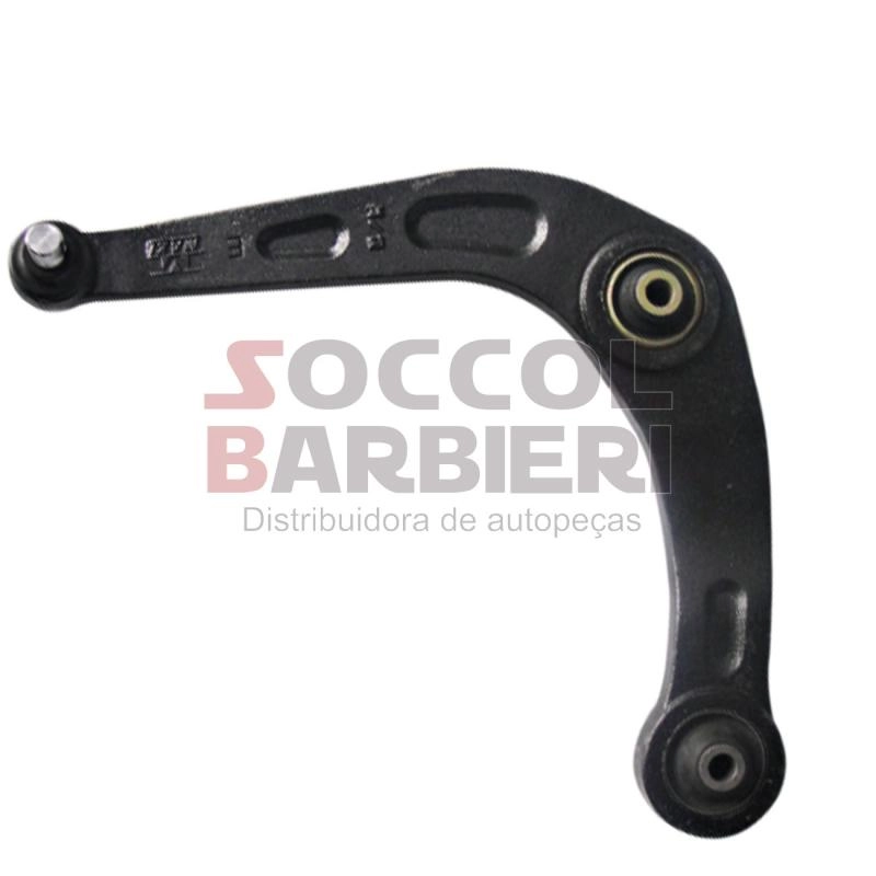 BANDEJA DIREITA COM BUCHAS/COM PIVO PEUGEOT 206 98/2009 - 207 2008/2013 - HOGGAR 2010/
