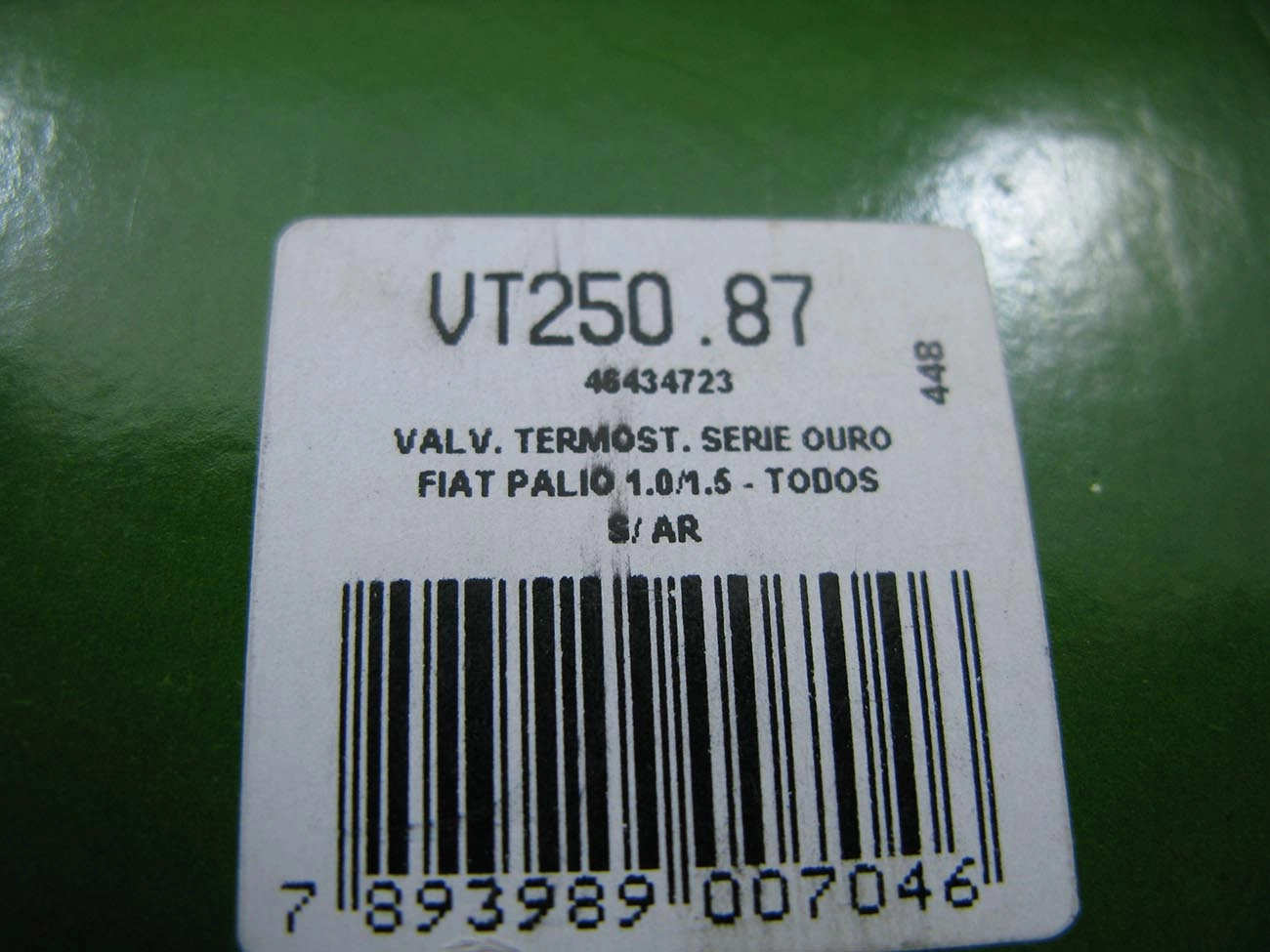 VALVULA TERMOSTATICA COM CARCAÇA SEM AR QUENTE FIAT PALIO/SIENA/STRADA 1.0/1.5 - MOTOR FIASA