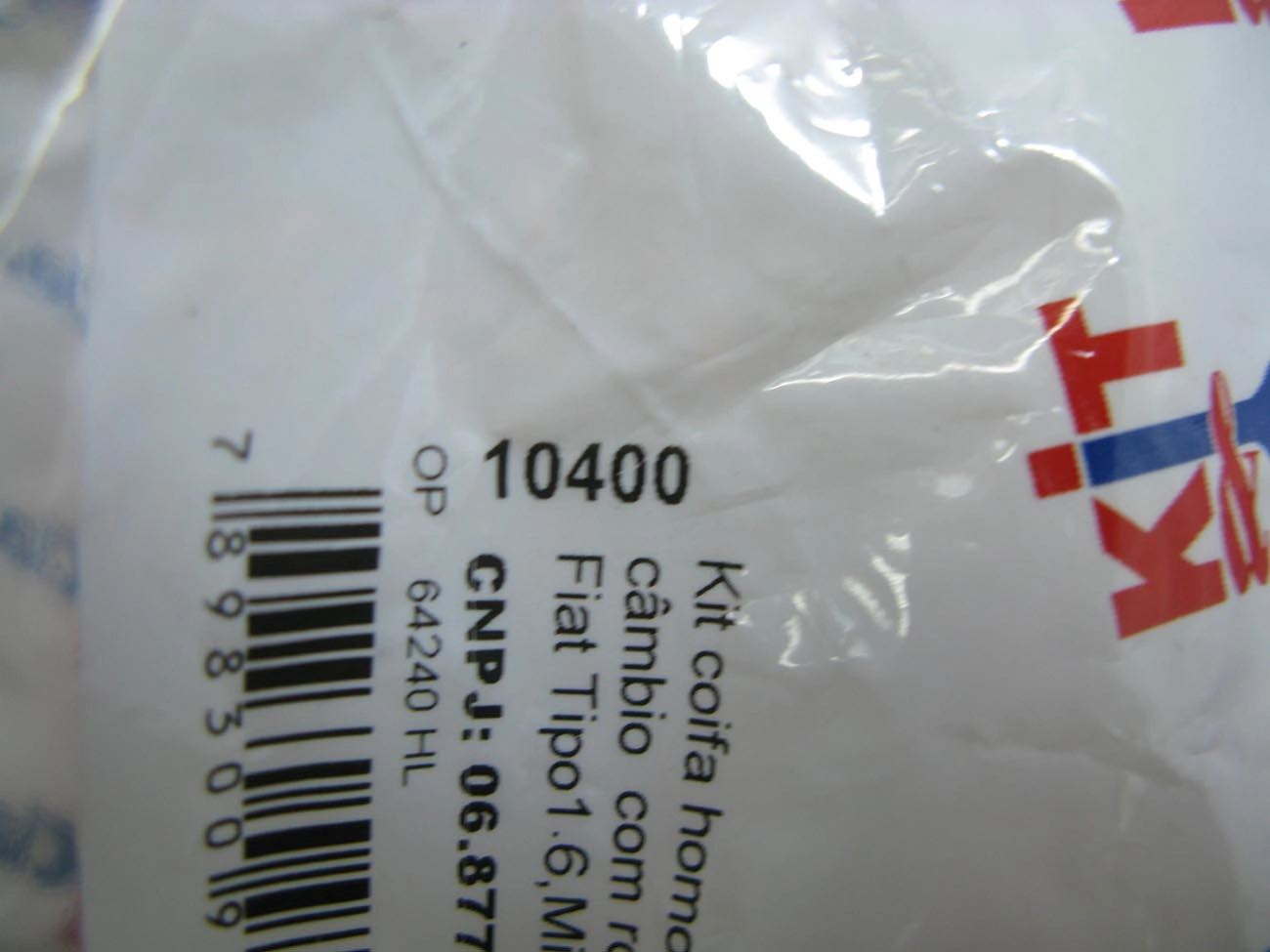 KIT REPARO COIFA HOMOCINÉTICA LADO CÂMBIO 23MM COM ROLAMENTO INA FIAT UNO/FIORINO/PALIO/TIPO 1.0/1.5/1.6 91/