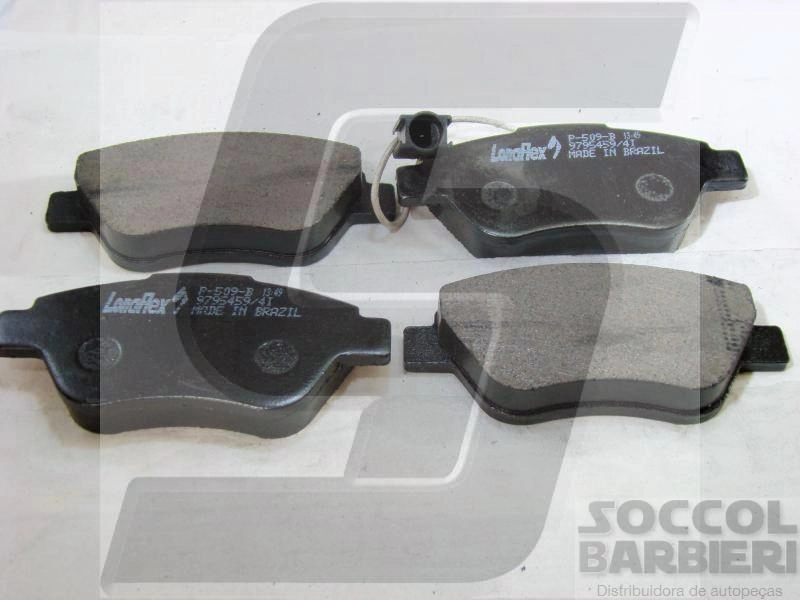 PASTILHA DE FREIO DIANTEIRA FIAT STILO 1.4 16V - STILO 1.8 8V 02/ - FIAT 500 09/ - COM ALARME