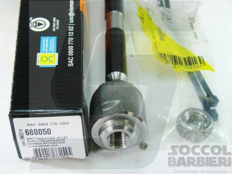 ARTICULAÇÃO/BARRA AXIAL DIREÇÃO MECÂNICA VW LOGUS/POINTER 93/96 - FORD ESCORT 93/96 - VERONA 94/96