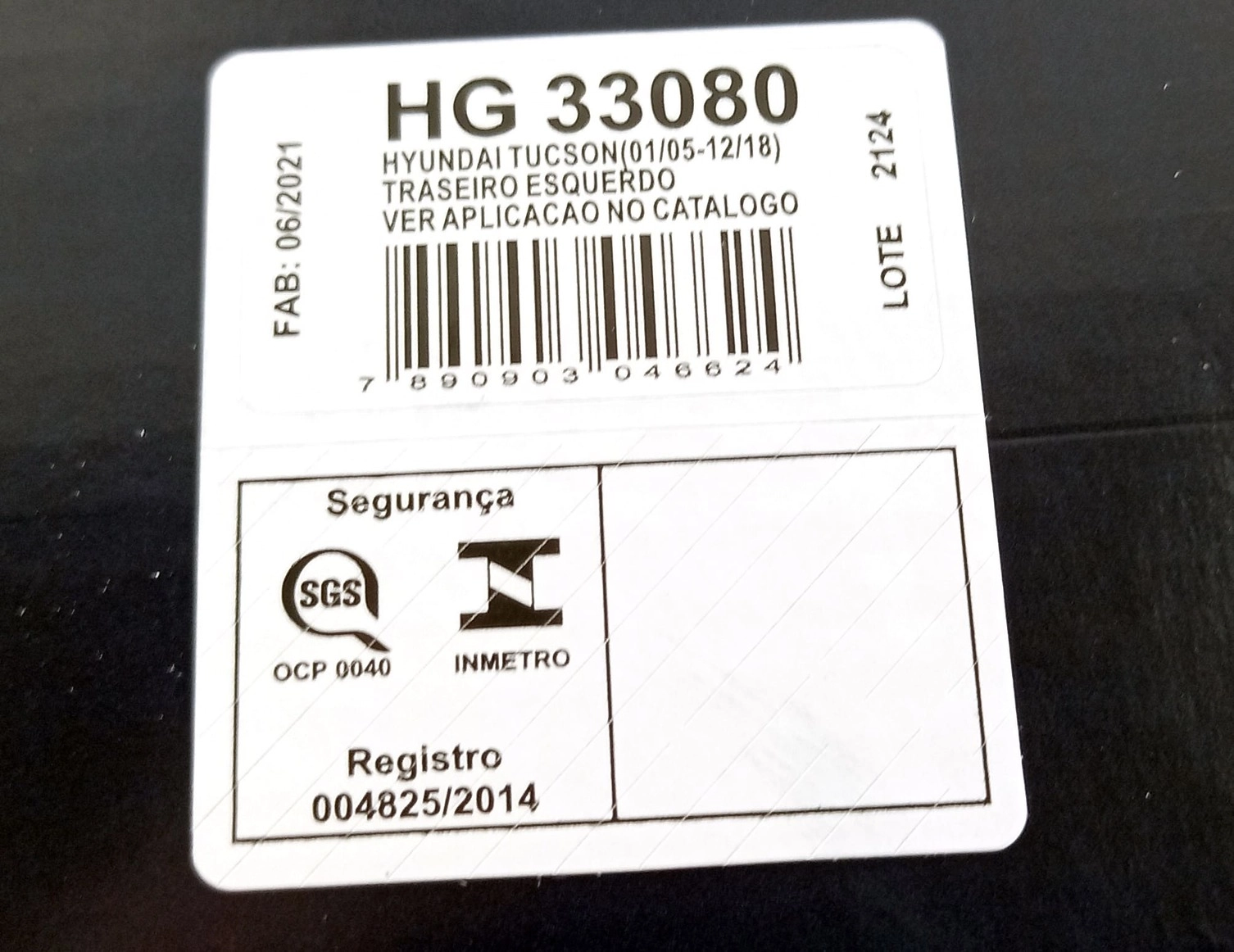 AMORTECEDOR TRASEIRO ESQUERDO HYUNDAI TUCSON 2005/2017 EXCETO NEW TUCSON - KIA SPORTAGE 2006/2010