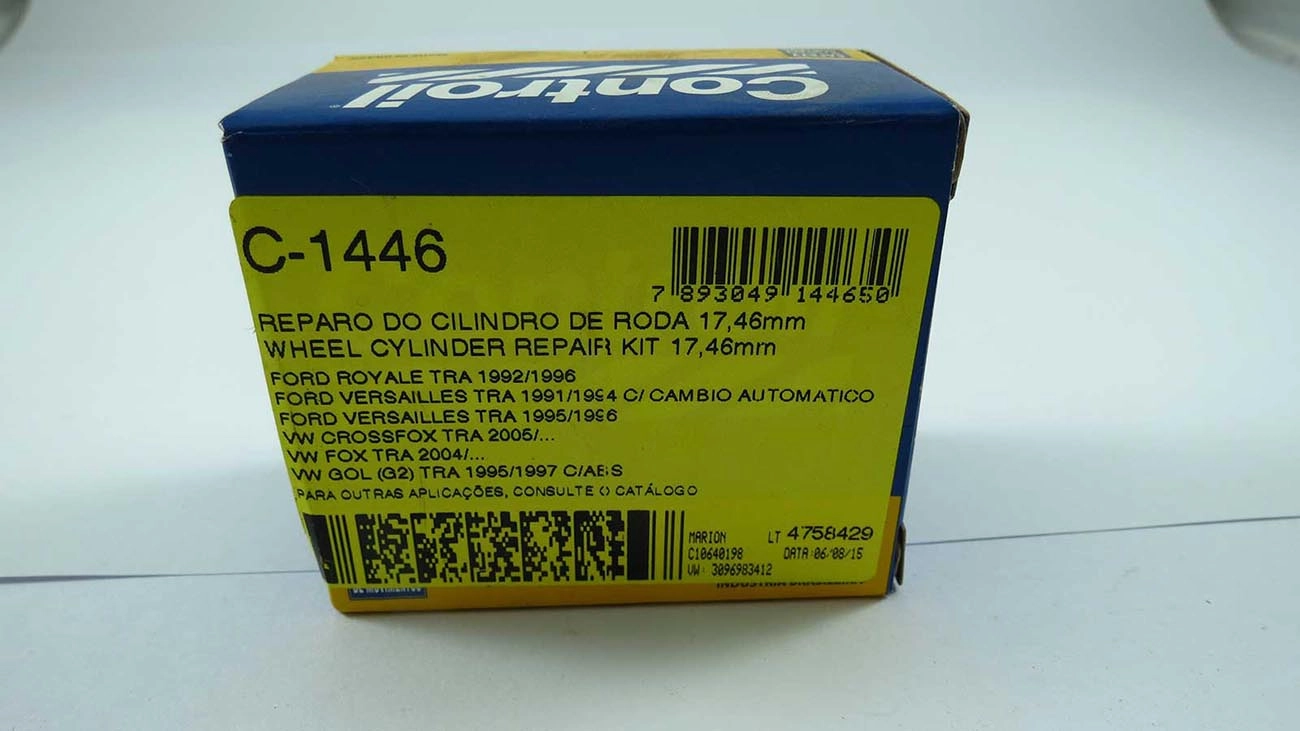 REPARO CILINDRO RODA 17.46MM VW GOL 2.0 95/ -PARATI 83/00 -SAVEIRO 87/97 -SANTANA -QUANTUM 85/ -POLO CLA