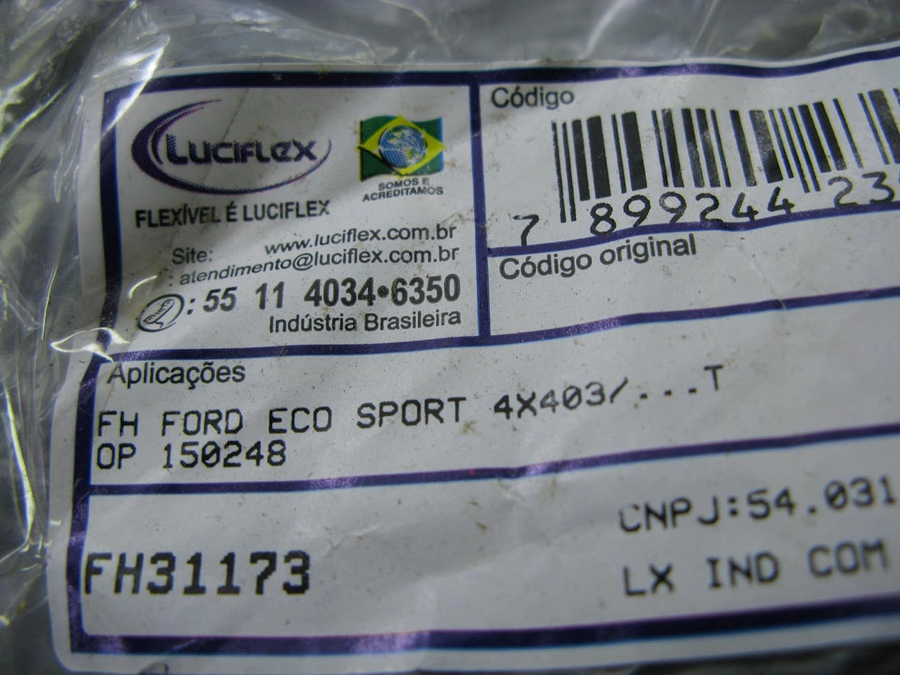 FLEXIVEL FREIO FORD ECOSPORT 4X4 2003/ - TRASEIRO