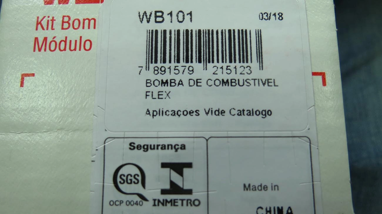 REFIL BOMBA COMBUSTÍVEL ELÉTRICA EXTERNA ÁLCOOL/GASOLINA GM MONZA/KADETT/IPANEMA 91/96 EFI 3.0 BAR SISTEMA DELPHI