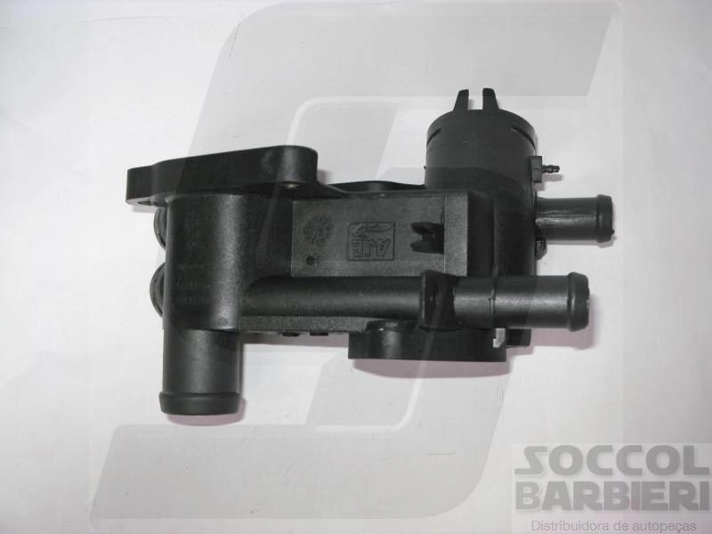 CAVALETE DISTRIBUIÇÃO ÁGUA OU CARCAÇA VÁLVULA TERMOSTÁTICA COM AR QUENTE CARCACA VALVULA TERMOSTATICA VW GOL/PARATI 1.0 97/01 8/16V DUAS SAIDAS