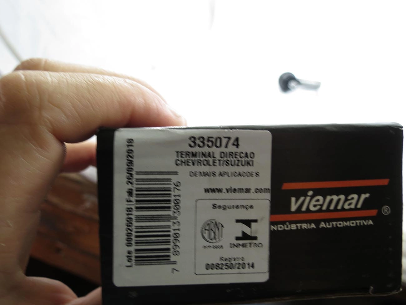 TERMINAL DIREÇÃO DIREITO/ESQUERDO DHB M14X1,5 GM CELTA PRISMA 06/12 CORSA 98/02 CLASSIC TODOS TIGRA 94/
