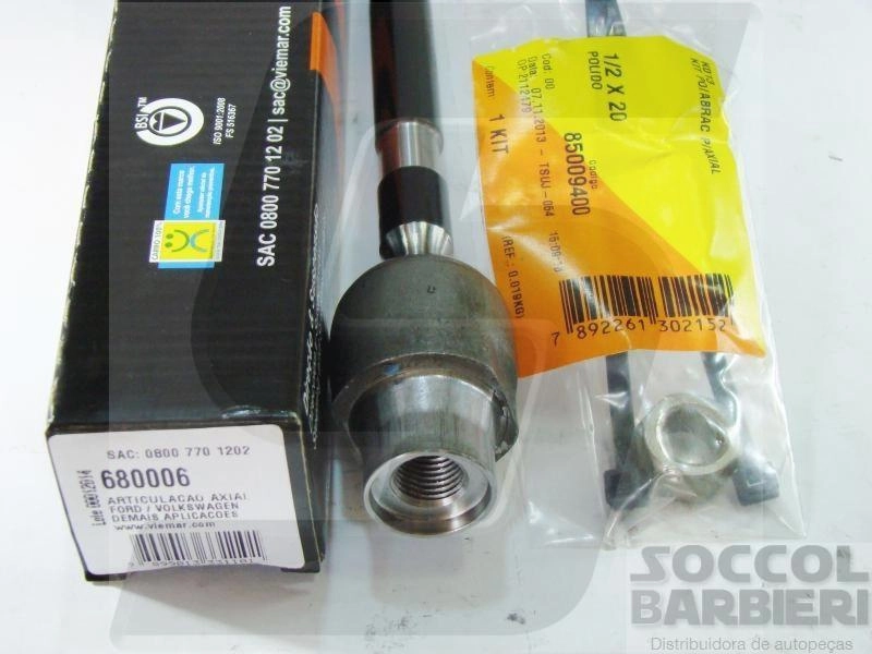 ARTICULAÇÃO/BARRA AXIAL DIREÇÃO MECÂNICA MECANISMO ARGENTINO VW APOLLO 90/92 FORD ESCORT/VERONA 84/92 HOBBY 93/96