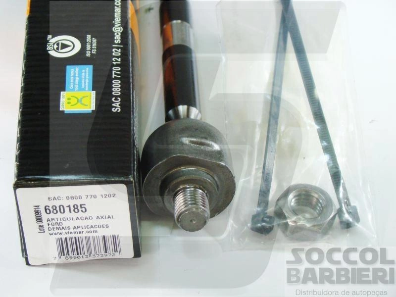 ARTICULAÇÃO/BARRA AXIAL M14X2,0 DIREÇÃO MECÂNICA FORD NOVO FIESTA 02/14 - SEDAN 05/14