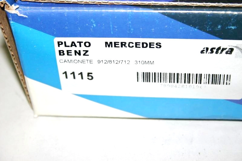 PLATO EMBREAGEM MB 712/812/912 - 310MM