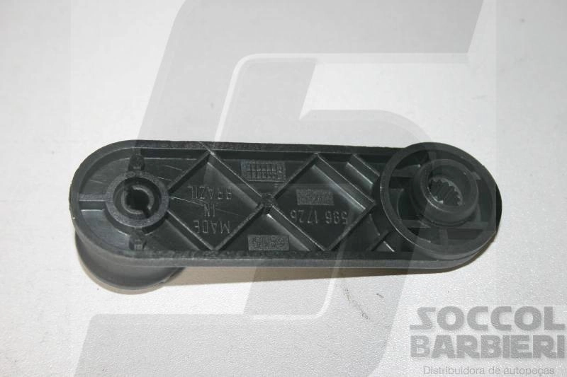 MANIVELA VIDRO FIAT UNO/PREMIO/ELBA/FIORINO PRETA - PLASTICO