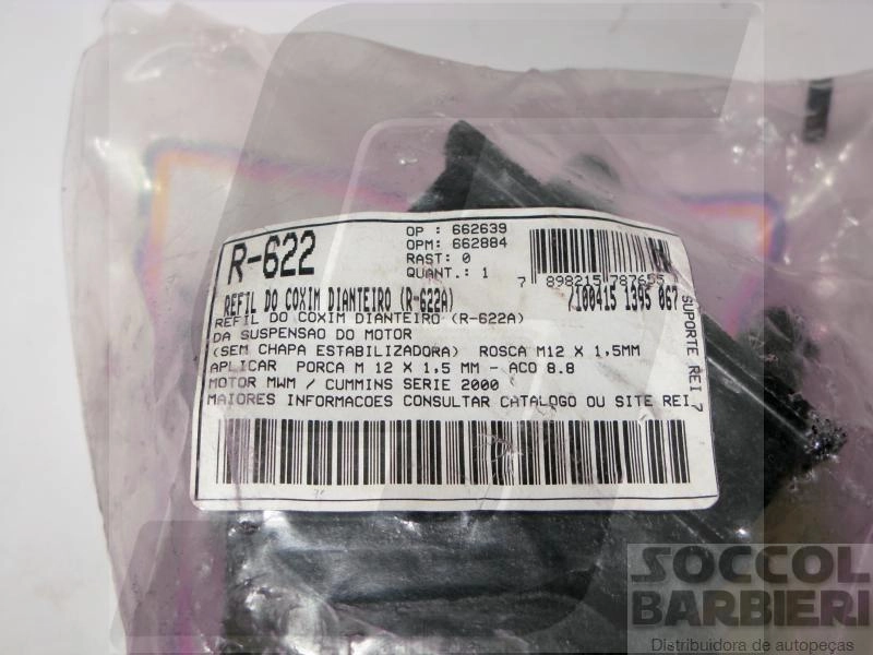 REFIL COXIM MOTOR VW 13.170/13.180/15.170/17.300/24.220/26.300/40.300 - DIANTEIRO CUMMINS SERIE 2000