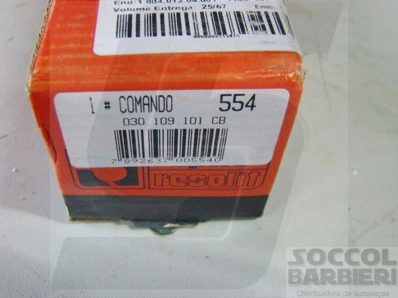 EIXO COMANDO VW GOL/PARATI 1.0 8V 1997/ - MOTOR MI 1.0 8V - LETRA C/D