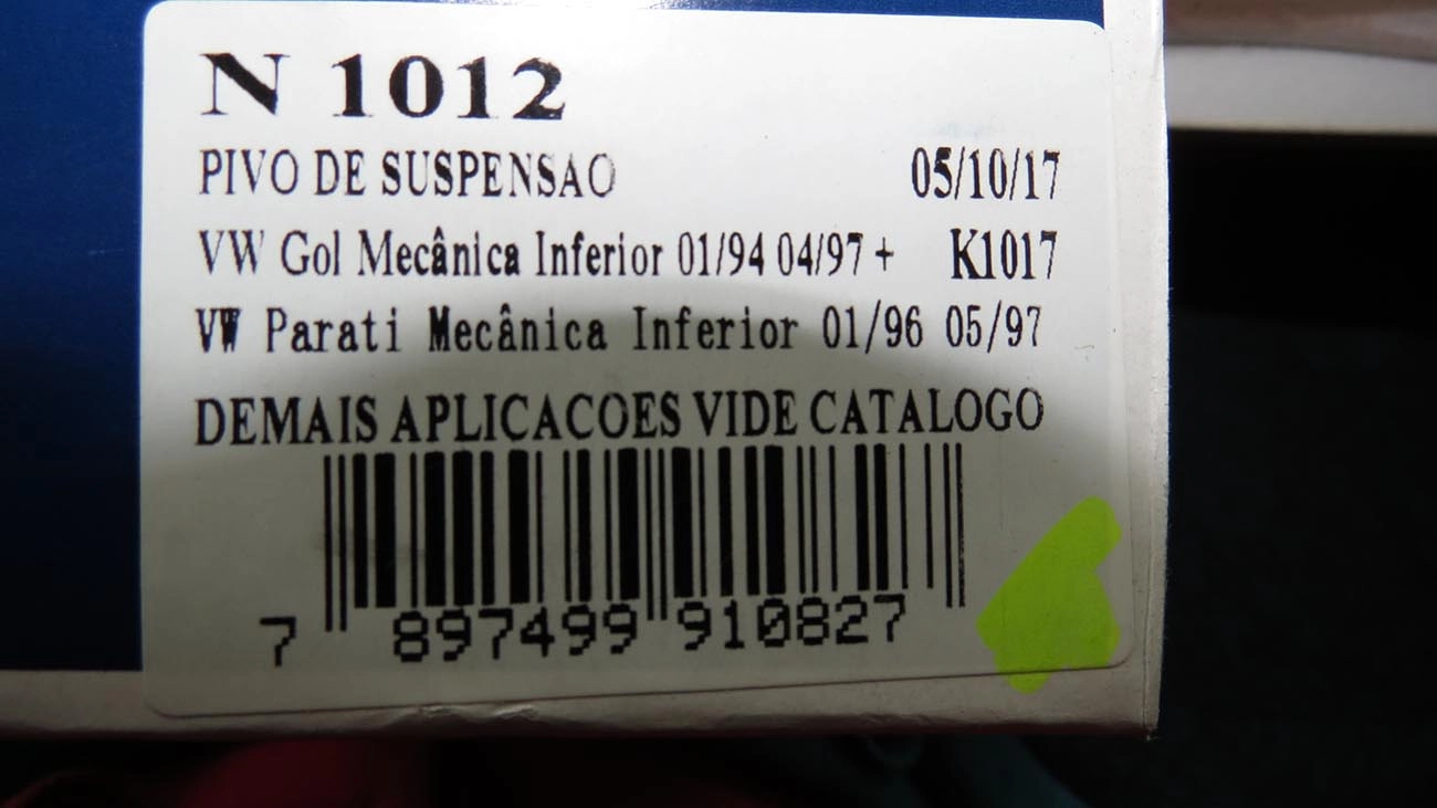 PIVÔ SUSPENSÃO DIREITO/ESQUERDO DIREÇÃO MECÂNICA VW GOL/PARATI 95/97 G2 CONE 15MM