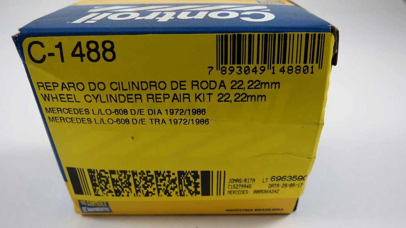 REPARO CILINDRO RODA 22.22MM MB 608 72/86 7/8 DIANTEIRO/TRASEIRO