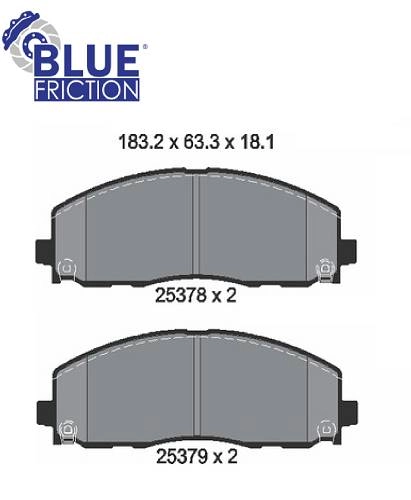 PASTILHA DE FREIO DIANTEIRA FIAT FREEMONT 11/16 - DODGE JOURNEY 3.6 11/15 - TOWNCOUNTRY 07/