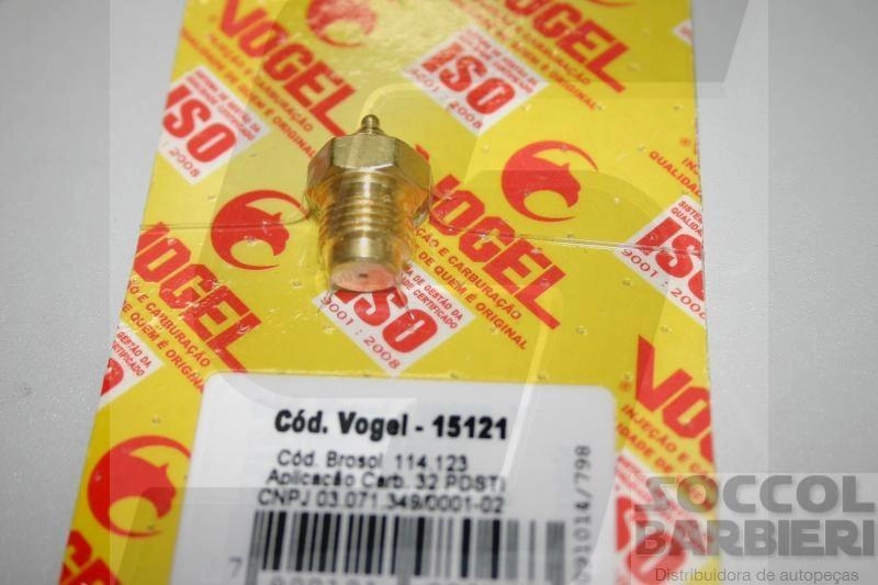 AGULHA CARBURADOR BROSOL CARBURACAO DUPLA VW FUSCA/BRASILIA/VARIANT/KOMBI/PASSAT/VOYAGE /90