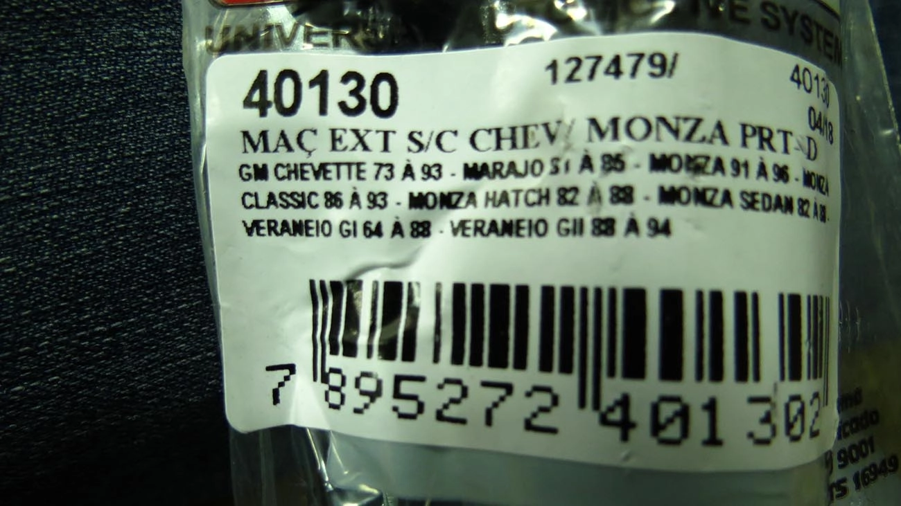 MACANETA EXTERNA GM CHEVETTE/CHEVY/MONZA/KADETT/IPANEMA - DIREITA PRETA