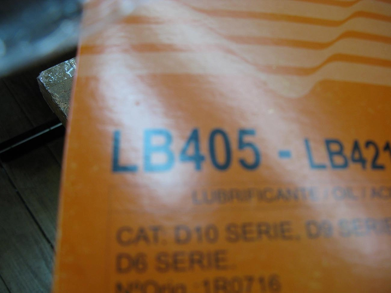 FILTRO OLEO CATERPILLAR MOTONIVELADORAS
