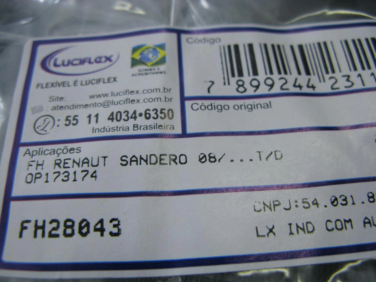 FLEXIVEL FREIO RENAULT SANDERO 2008/ - DIANTEIRO
