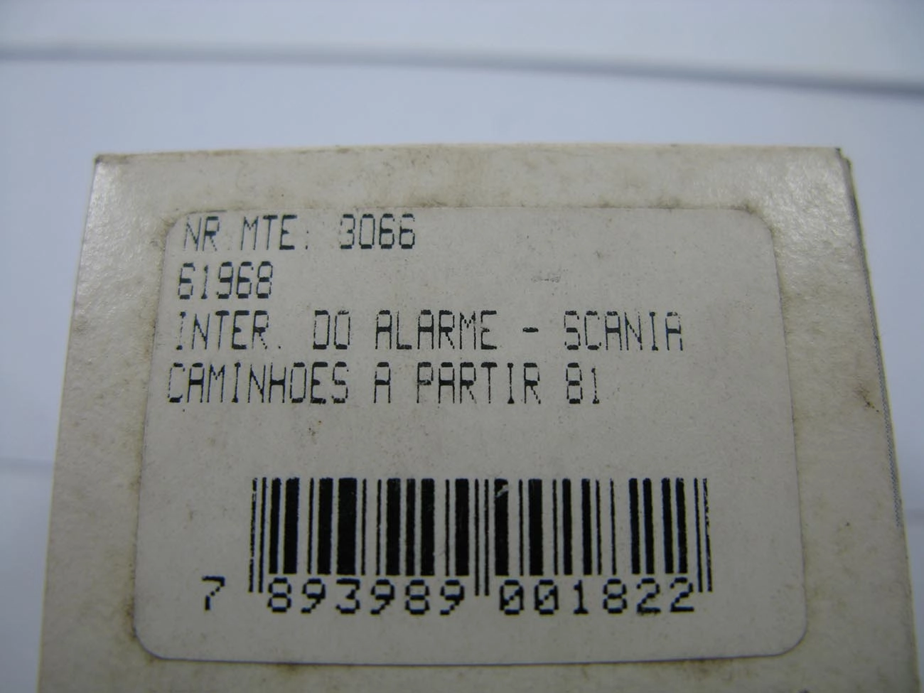 SENSOR TEMPERATURA SCANIA 81/ TODOS - ALARME INDICADOR