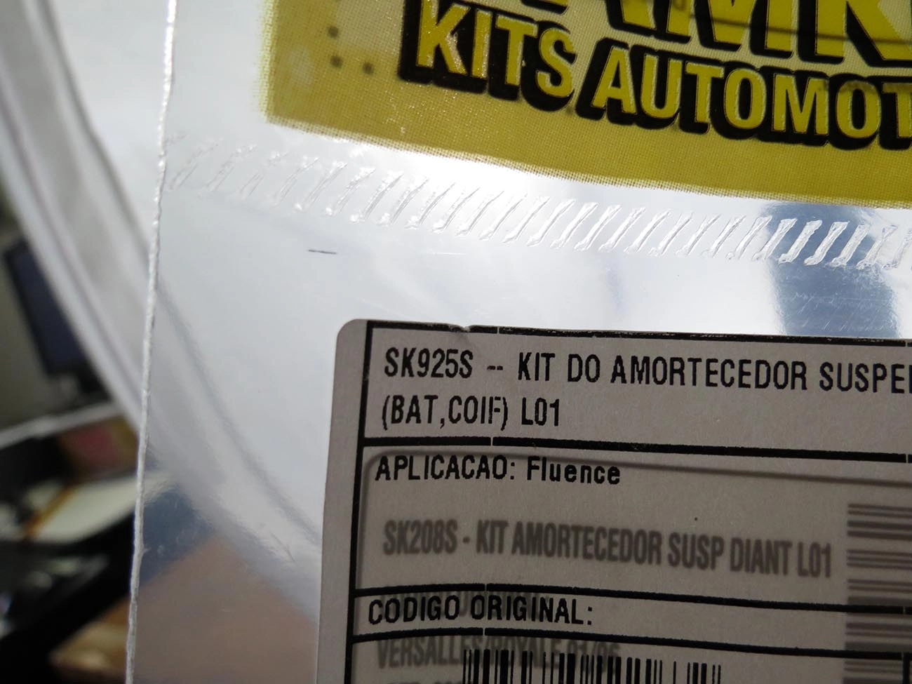 KIT AMORTECEDOR DIANTEIRO RENAULT FLUENCE 2012/ - BATENTE E COIFA