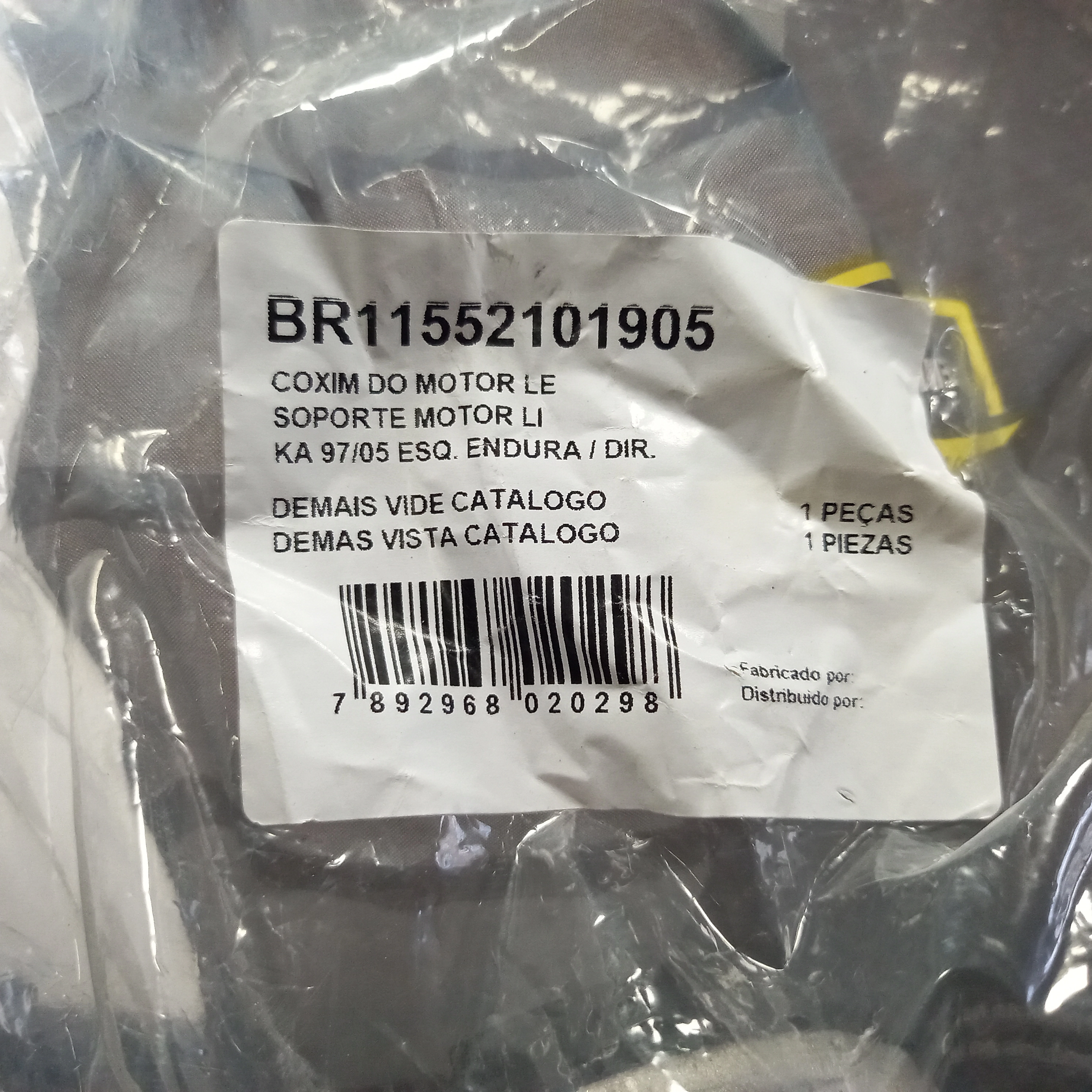 COXIM  MOTOR TRASEIRO DIREITO FORD KA 97/99 - MOTOR ENDURA