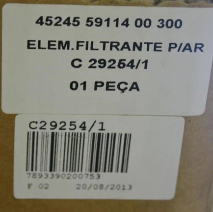 FILTRO AR GM CAMINHOES D-60/70/80 76/84 PERKINS