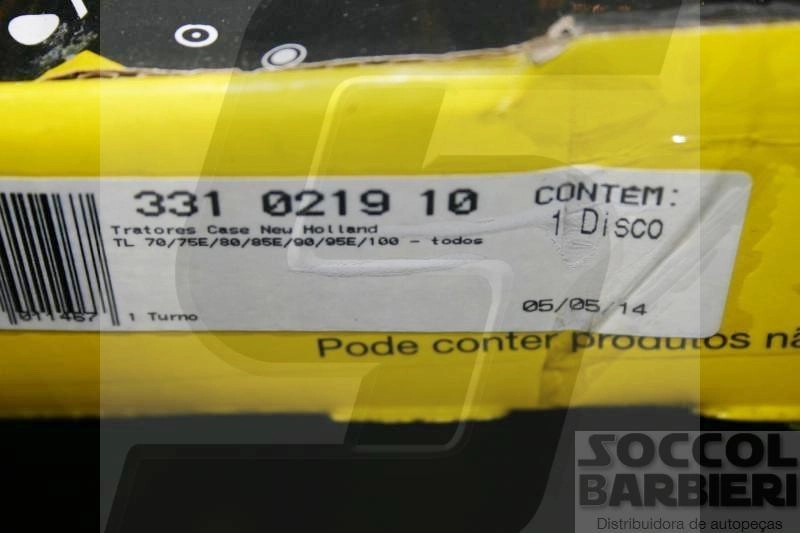 DISCO EMBREAGEM INTERNO CERAMETÁLICO 12 PASTILHAS 310MM 16 ESTRIAS NEW HOLLAND TL-70/75/80/85/90/95/100