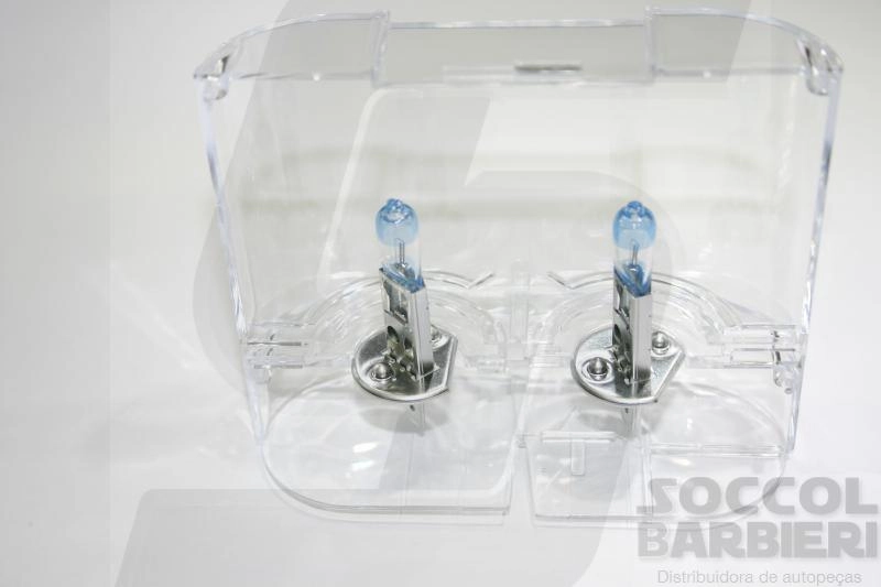 LAMPADA FAROL/AUXILIAR - 3900K H1 - 55 WATTS - ATE 110 + LUZ - JOGO C/2