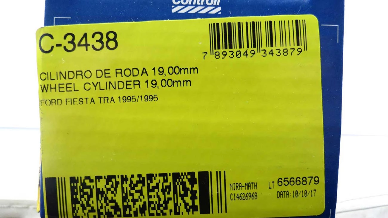 CILINDRO RODA TRASEIRA FORD FIESTA - 95/95 - 19MM