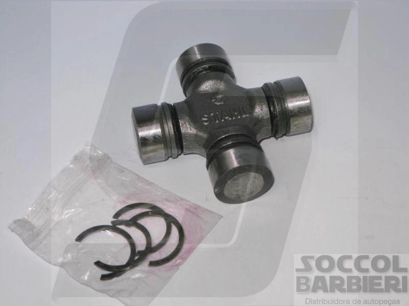 CRUZETA CARDAN TRAÇÃO DIANTEIRA 4X4 BOJO 27X52,60MM QUATRO CHAVETAS INTERNAS WILLYS F-75/JEEP/RURAL TODOS