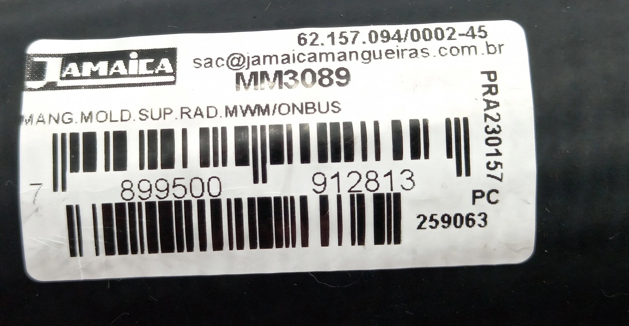 MANGUEIRA SUPERIOR RADIADOR VW ONIBUS 80/