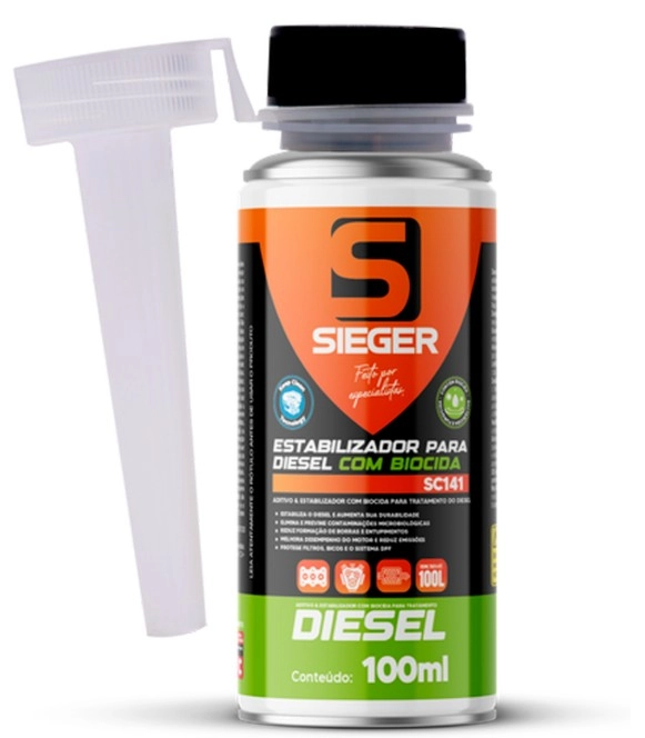 OTIMIZADOR/ESTABILIZADOR DE COMBUSTÍVEL DIESEL COM BIOCIDA SC141 - 100ML