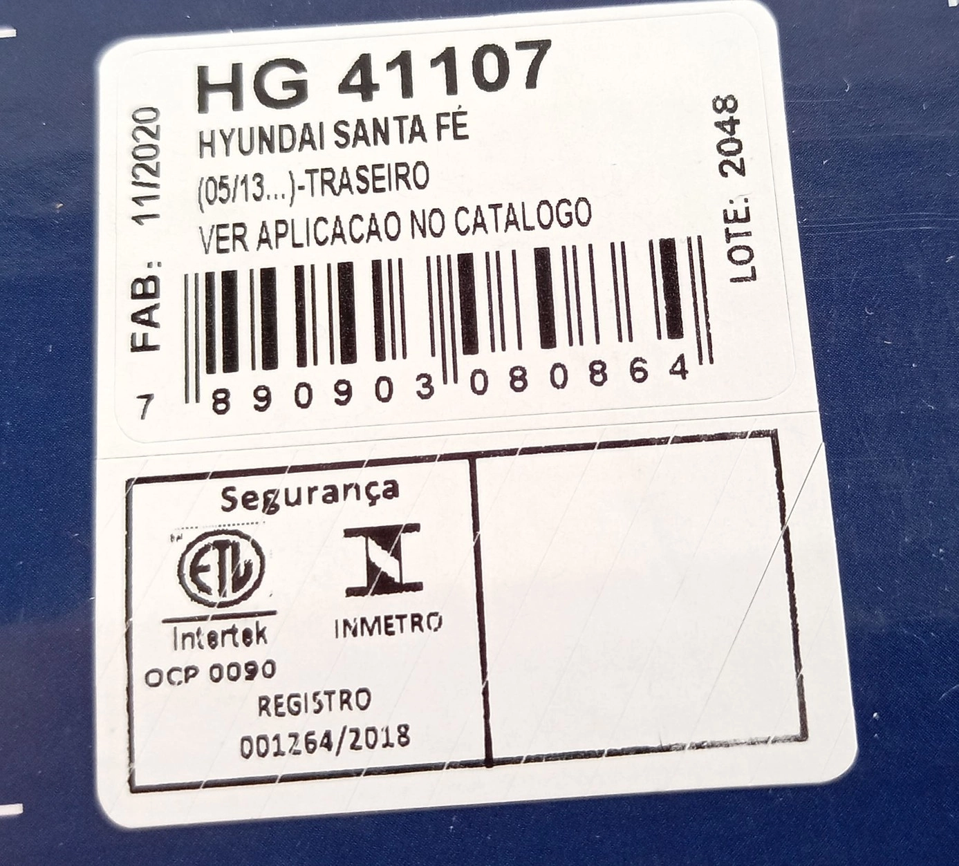 AMORTECEDOR HYUNDAI SANTA FÉ 4X4 2013/2020 - TRASEIRO LD/LE